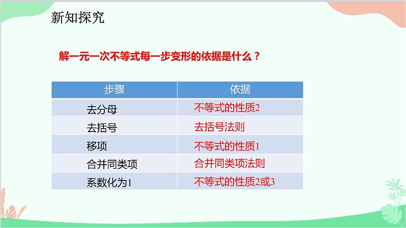 人教版数学七年级下册 9.2.1 一元一次不等式的解法课件第8页