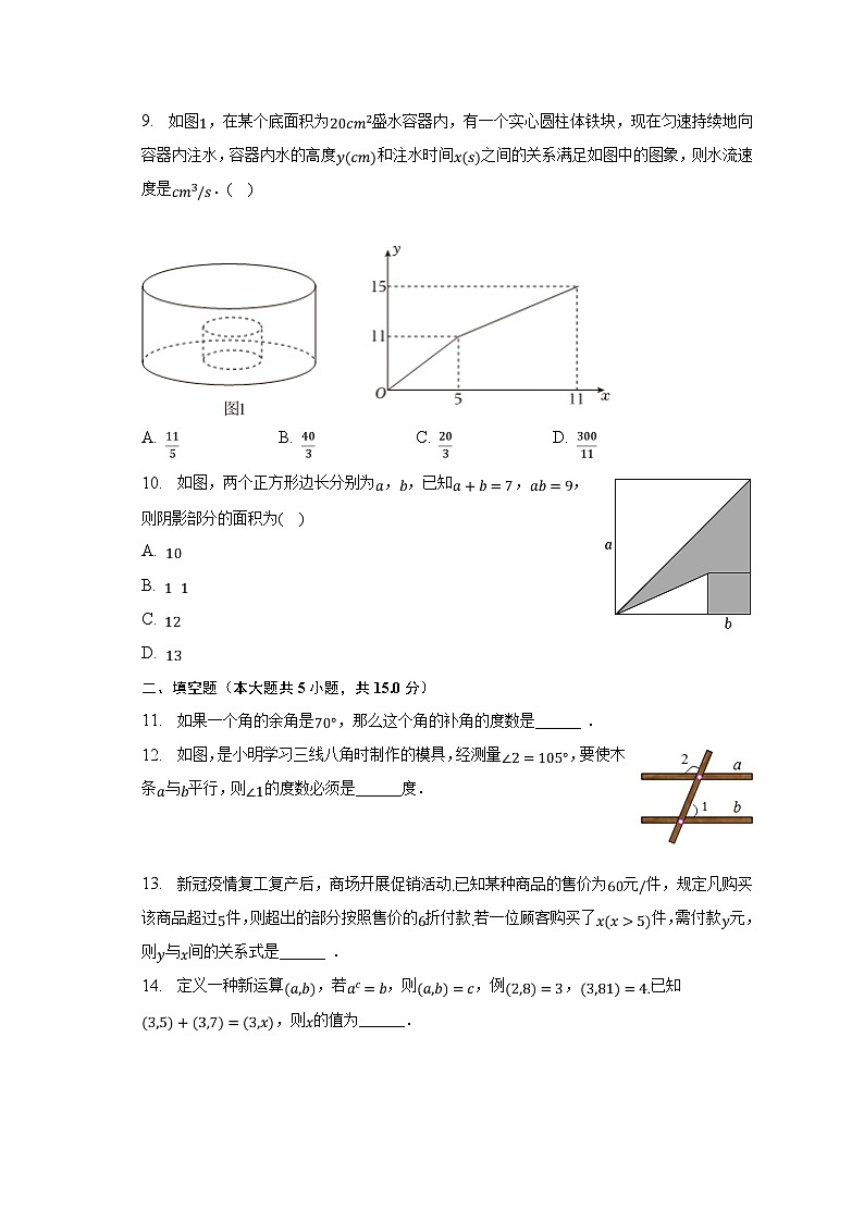 山西省晋中市平遥县2022-2023学年七年级下学期期中教学质量监测数学试卷(含解析)第3页
