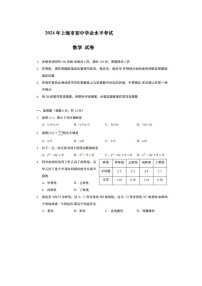 2024年上海市中考数学试题