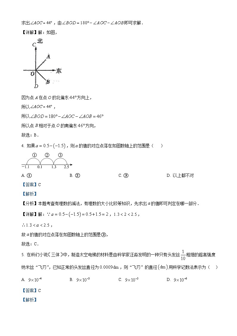 精品解析：2024年河北省石家庄市第四十中学中考二模数学试题（解析版）02