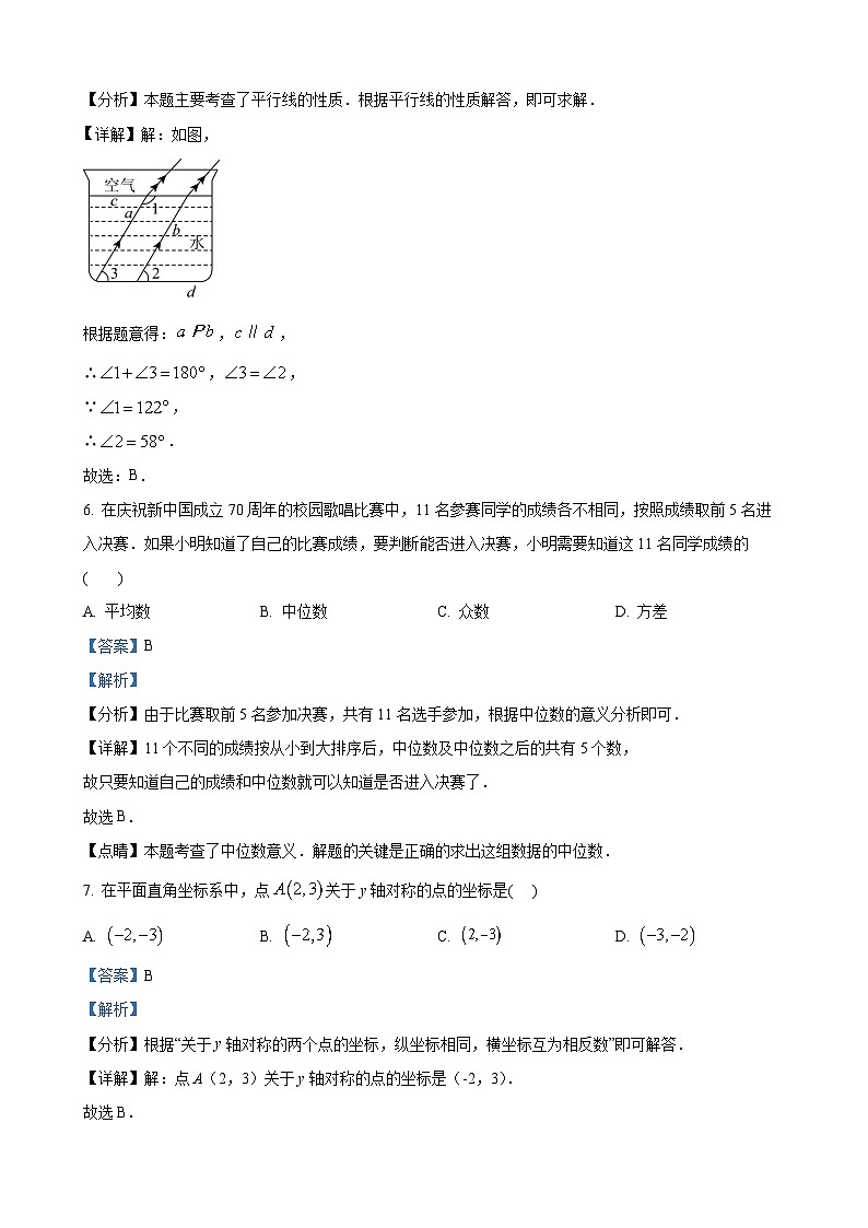 2024年湖南省长沙市雅礼教育集团中考一模数学试题解析版03