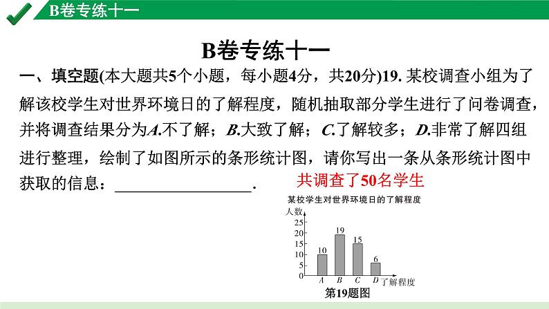 2024成都中考数学B卷专项强化训练11.B卷专练十一课件第1页