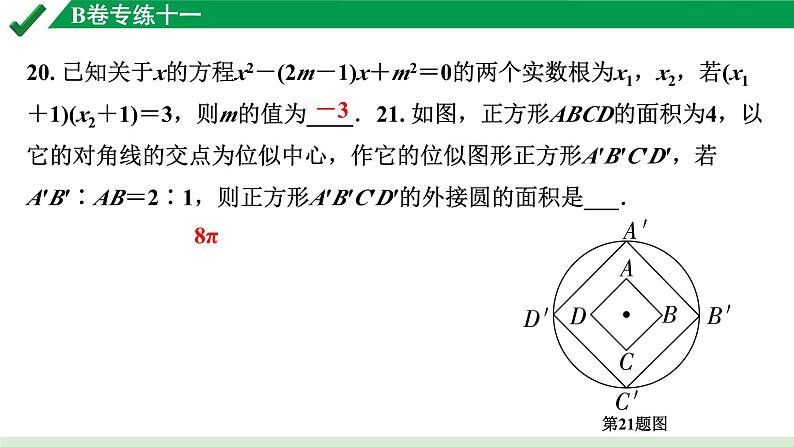 2024成都中考数学B卷专项强化训练11.B卷专练十一课件第2页