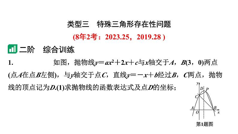 2024成都中考数学第一轮专题复习 特殊三角形存在性问题 教学课件02