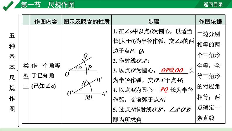 2024成都中考数学第一轮专题复习之第七章 第一节 尺规作图 教学课件07