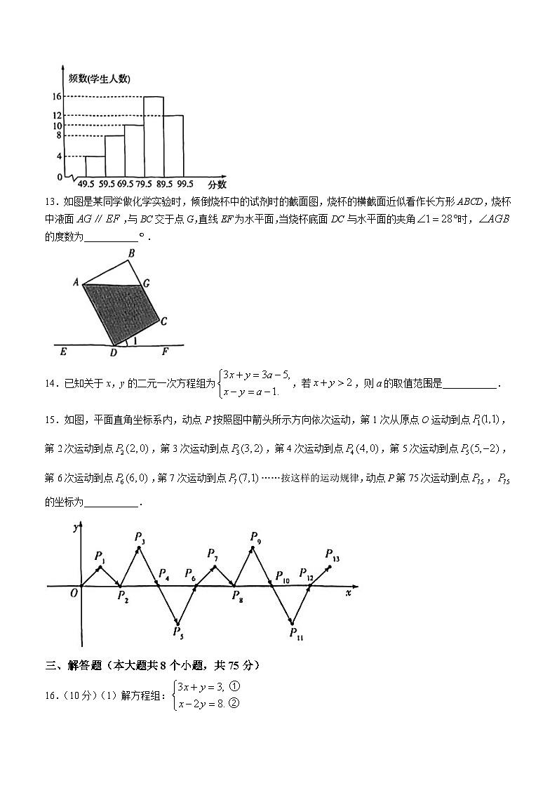 河南省新乡市太山乡第一初级中学2023-2024学年七年级下学期期末数学试题(无答案)第3页