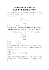 2024成都中考数学第一轮专题复习之第七章 微专题  图形的折叠 知识精练(含答案)