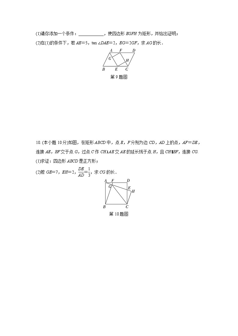 2024成都中考数学复习逆袭卷诊断小卷九 (含详细解析)第3页