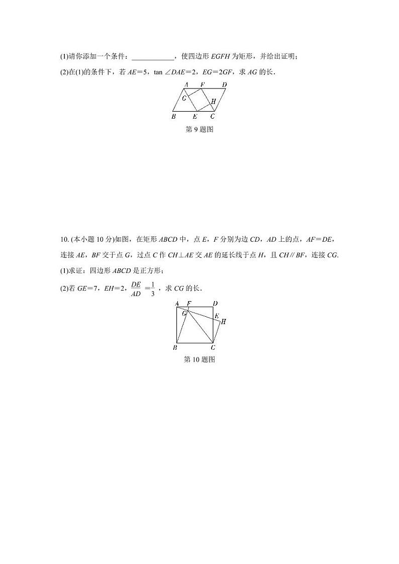 2024成都中考数学复习逆袭卷诊断小卷九 (含详细解析)第3页
