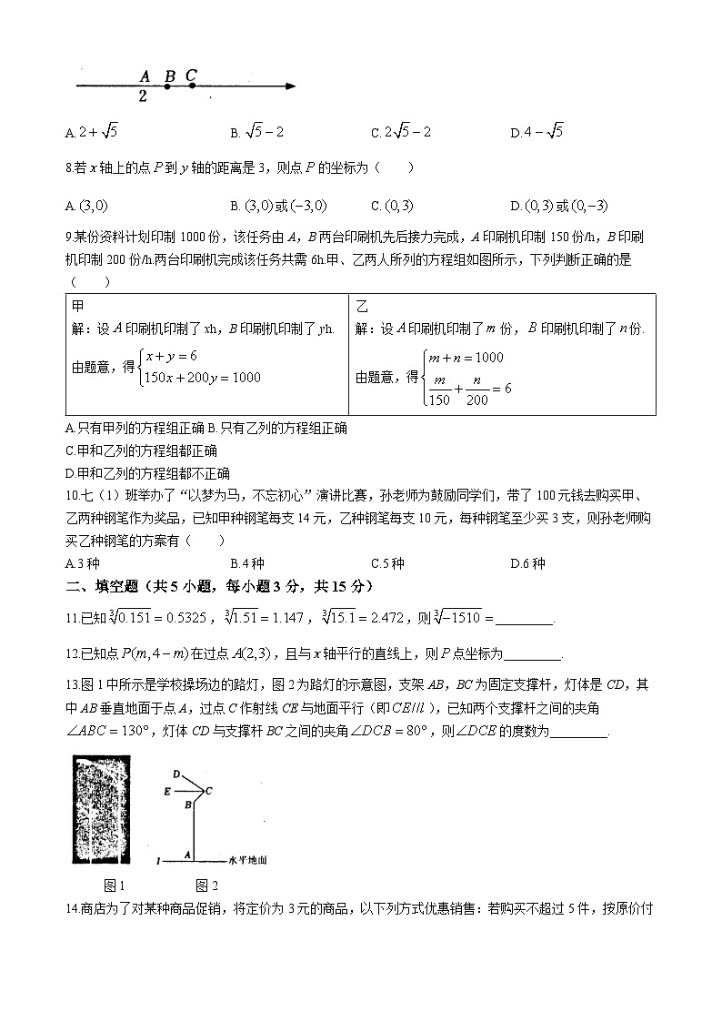 河南省信阳市平桥区2023-2024学年七年级下学期期末数学试题02