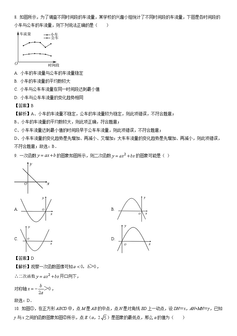 [数学]河南省商丘市夏邑县2024年中考二模试题 （解析版）第3页