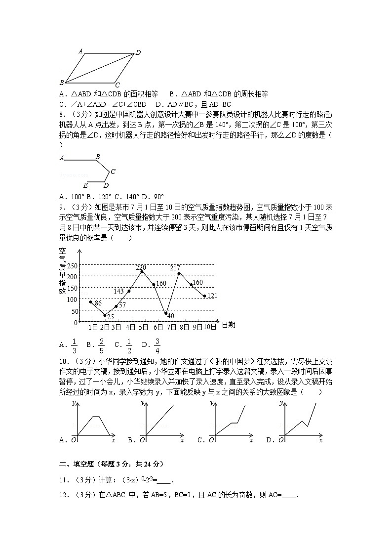 【期末测试】北师大版7年级数学下册期末数学试卷0502