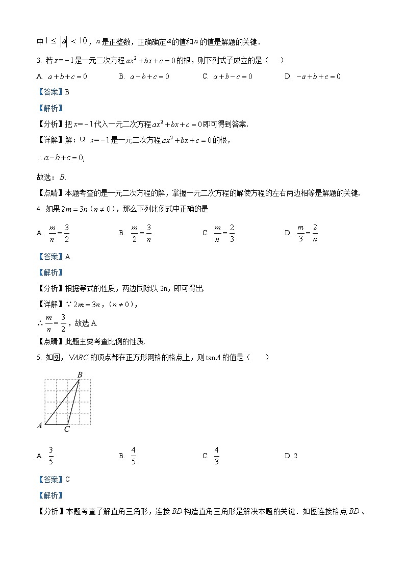 2024年广东省东莞市长安东安初级中学中考一模数学试题（原卷版+解析版）02