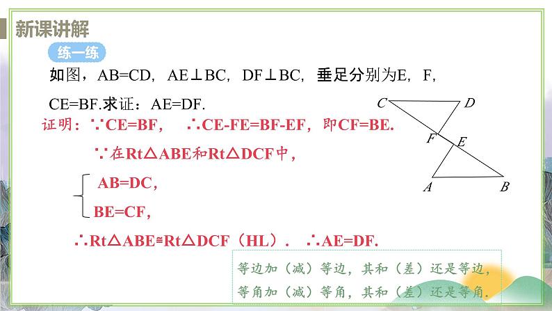 1.3 课时6 HL判定三角形全等第8页