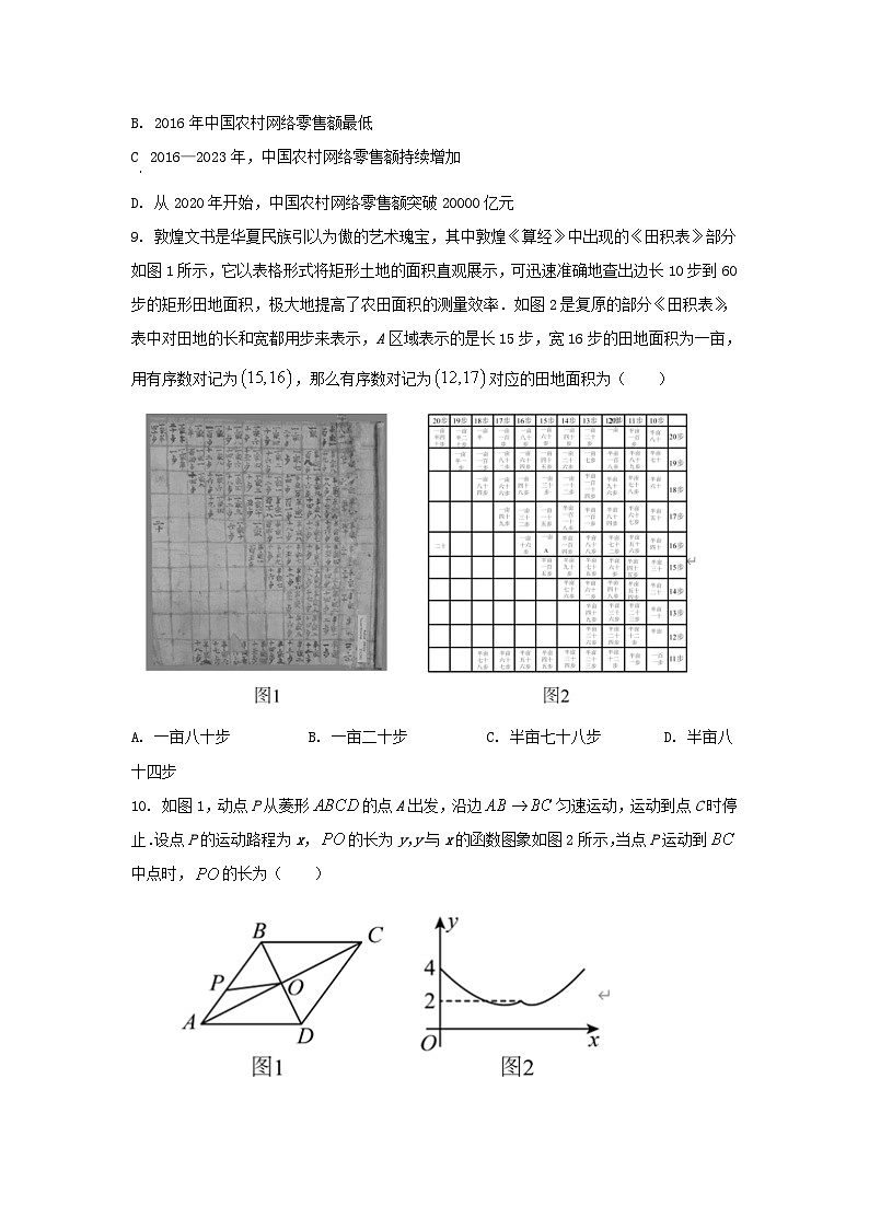 2024年甘肃平凉中考真题数学试题及答案03