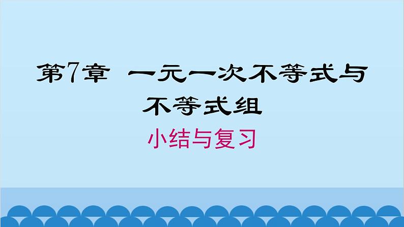 沪科版数学七年级下册 第7章 小结与复习课件01