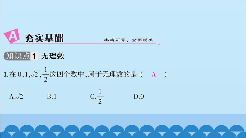 6.2实数第1课时实数的概念及分类第3页