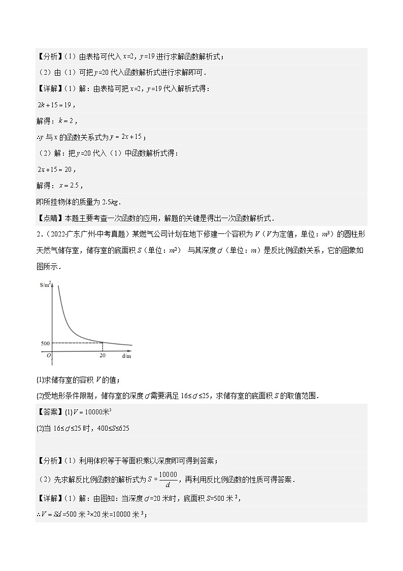 2024年中考数学压轴题型（广东专用）专题01 实际应用问题（含一次函数、反比例函数、二次函数的实际问题）（含解析）第2页