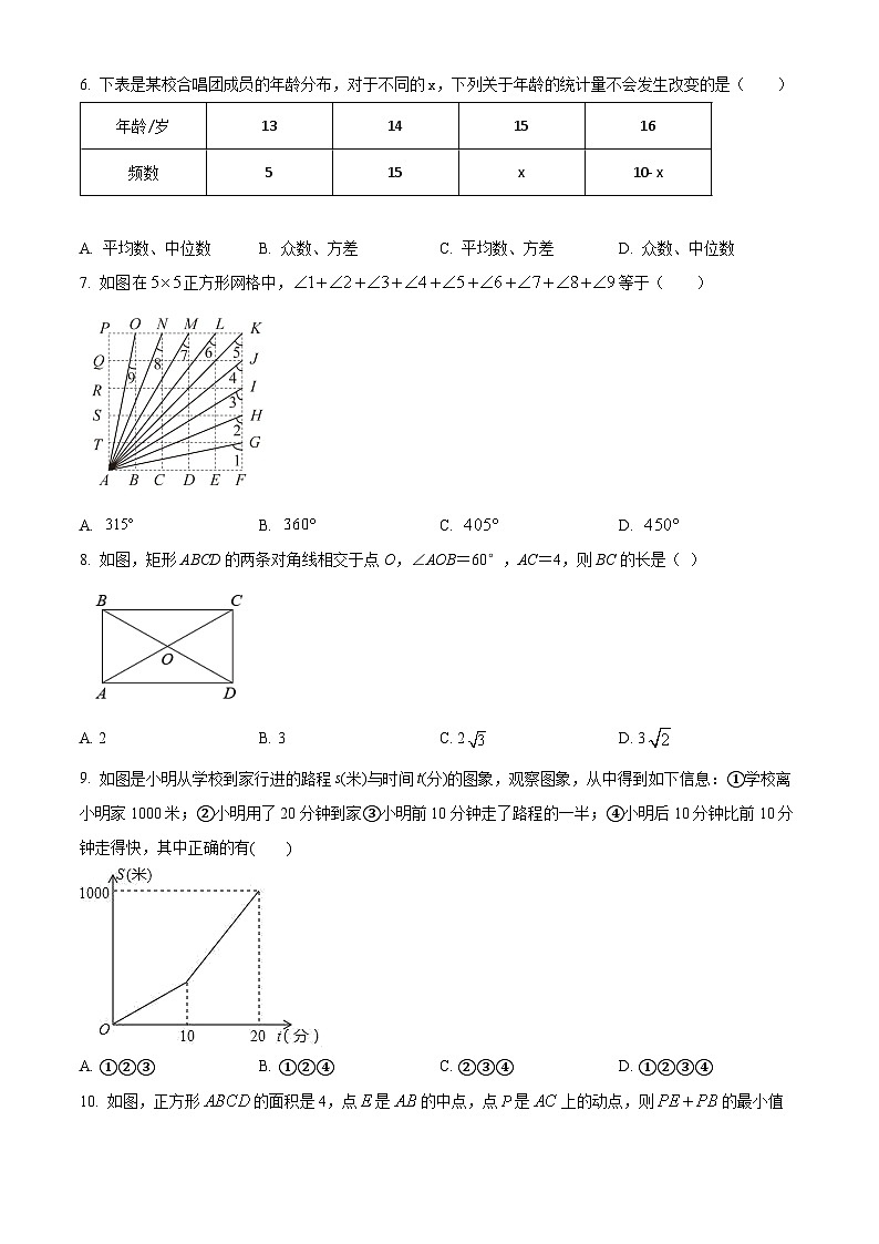 八年级第一学期期末数学试卷 (3)第2页