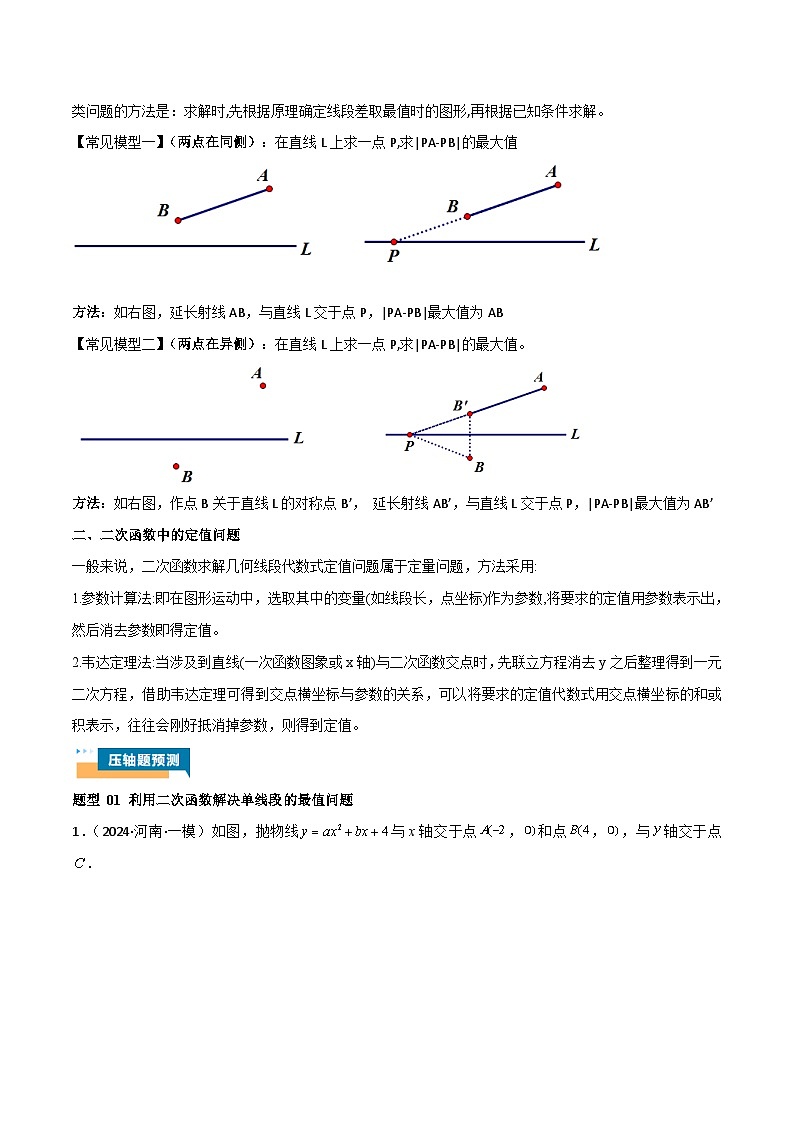 2024年中考数学压轴题型（全国通用）专题09 二次函数中线段周长最值及定值问题（八大题型）（含解析）02