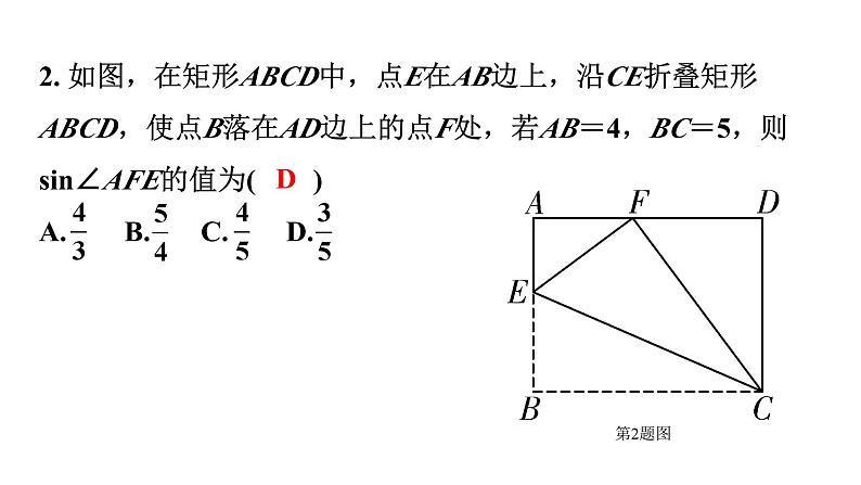 2024广东考数学二轮中考题型研究 微专题 对称性质在折叠问题中的应用（课件）第6页