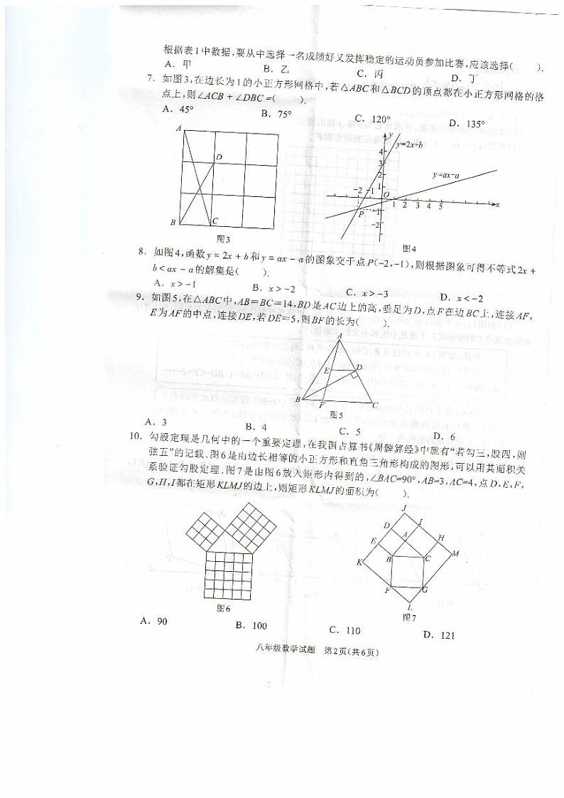 河南省驻马店市平舆县2023-2024学年八年级下学期6月期末数学试题第2页