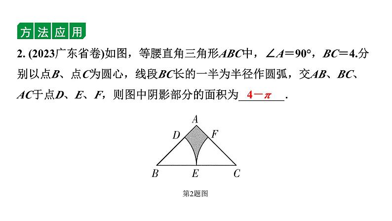 2024贵州中考数学一轮复习 四种方法求阴影部分面积（课件）04