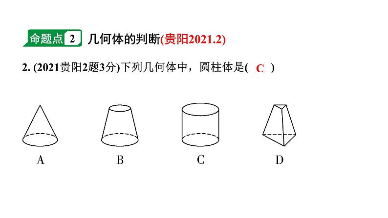 2024贵州中考数学一轮知识点复习 第30讲 视图与投影（课件）03