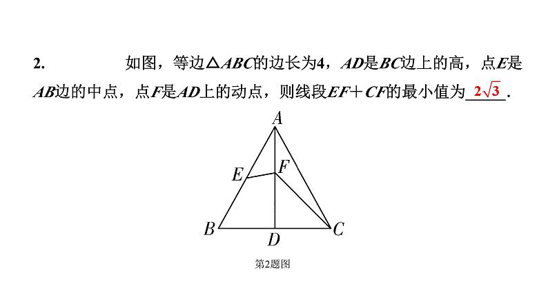 2024贵州中考数学一轮知识点复习 微专题 对称性质在最值中的应用（课件）04