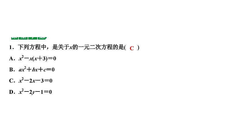 2024海南中考数学二轮重点专题研究 第7课时  一元二次方程及其应用（课件）05