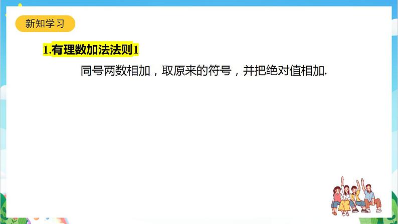 沪教版数学六年级下册5.4 《有理数的加法》课件+分层练习06