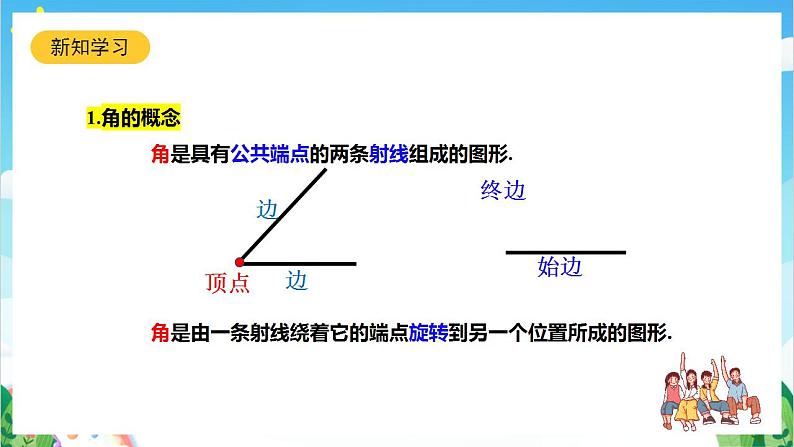 沪教版数学六年级下册7.3《角的概念与表示》（教学课件）第5页