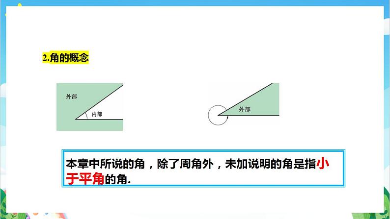 沪教版数学六年级下册7.3《角的概念与表示》（教学课件）第7页