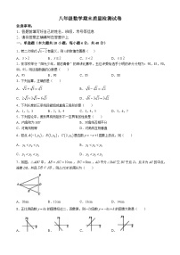 安徽省淮南市淮南实验中学2023-2024学年八年级下学期期末数学试题