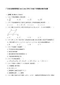 广东省龙涛教育集团2023-2024学年八年级下学期期末数学试题