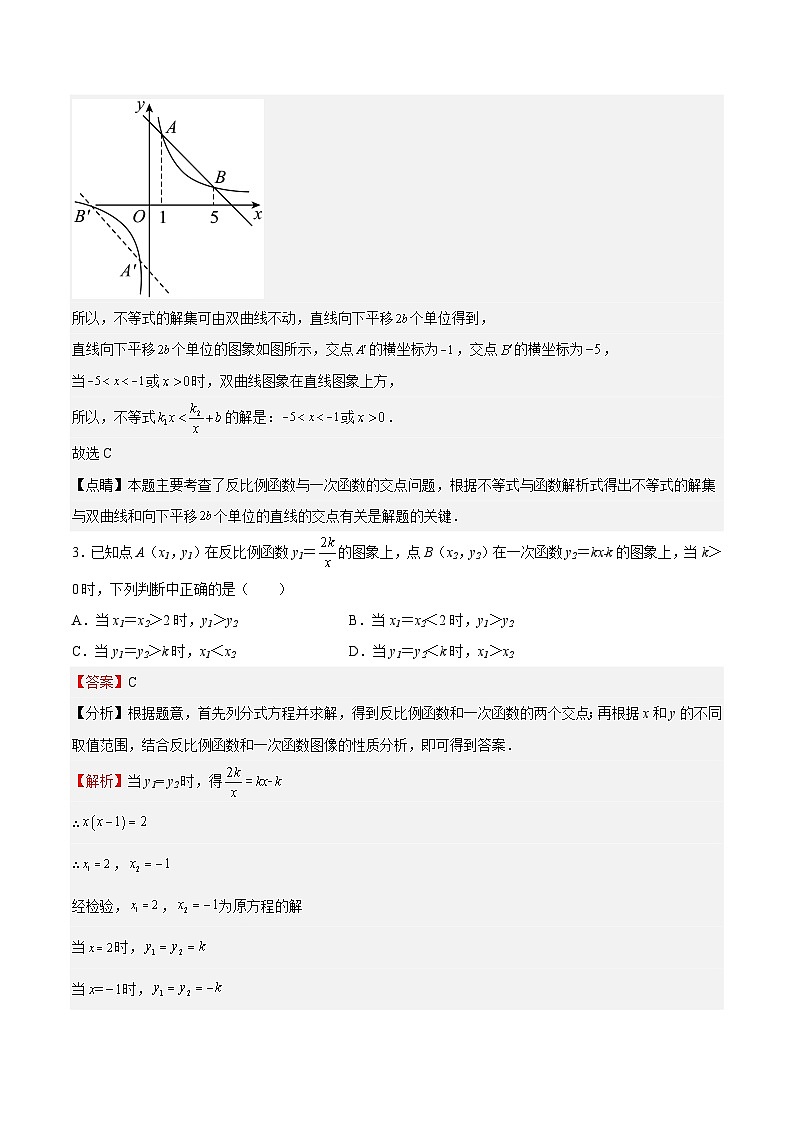 苏科版数学八年级下册第11章《反比例函数》 单元综合检测（难点题型专训）02