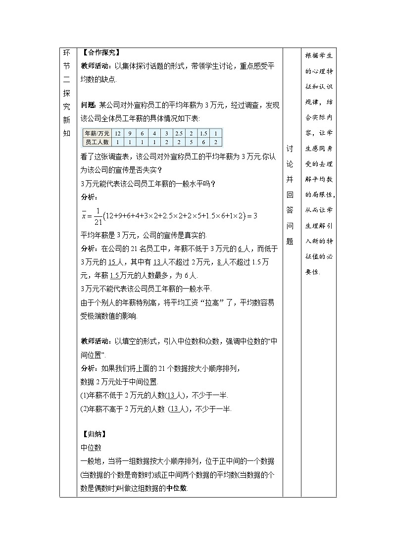 沪科版数学八年级下册20.2《数据的集中趋势》（  第2课时）课件+教案02