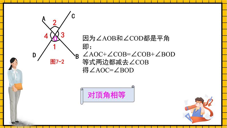 鲁教版数学六年级下册7 .1.1《两条直线的位置关系》课件07