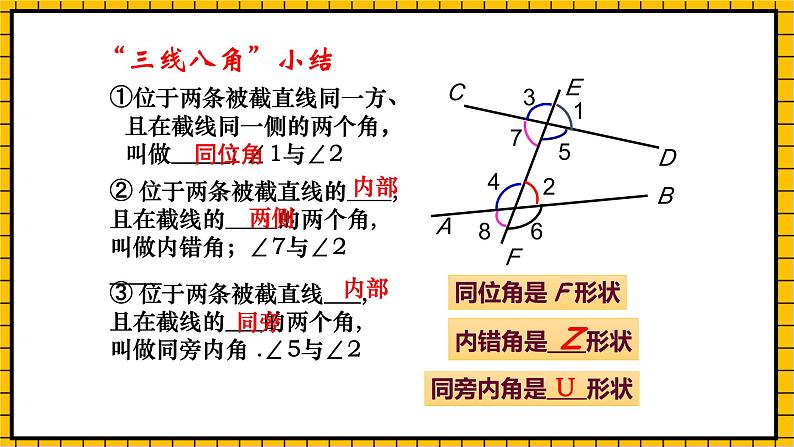 鲁教版数学六年级下册7.3.1《平行线的性质》  课件03