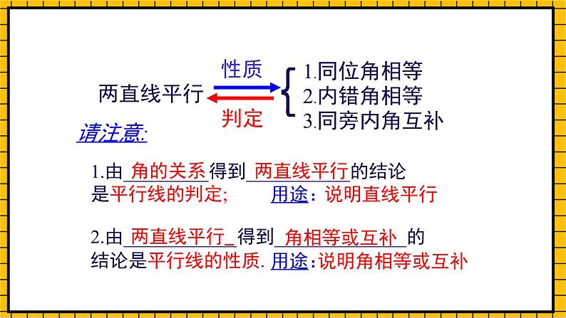 鲁教版数学六年级下册7.3.2《平行线的性质》课件03