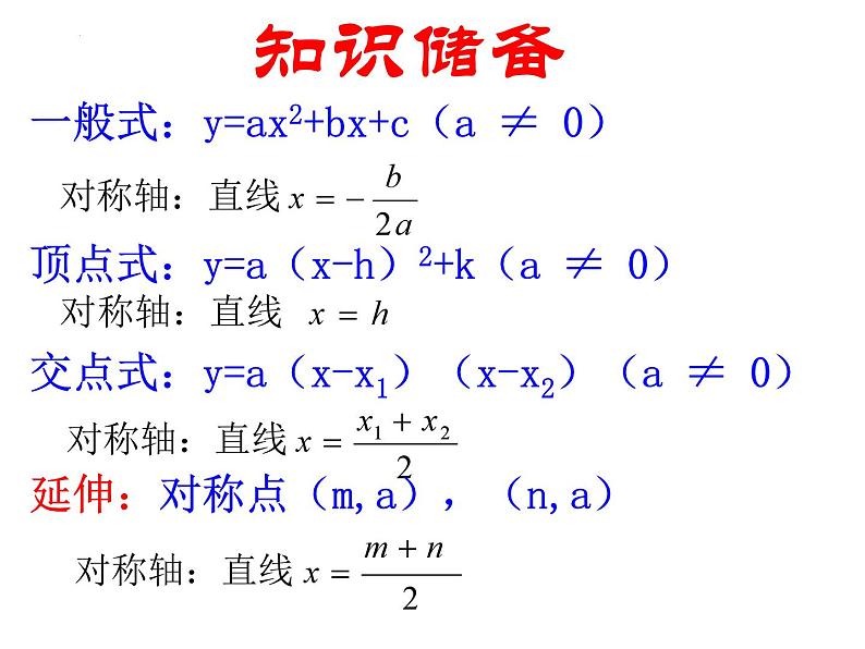 中考数学专题复习课件：对称轴在二次函数中的巧妙应用02