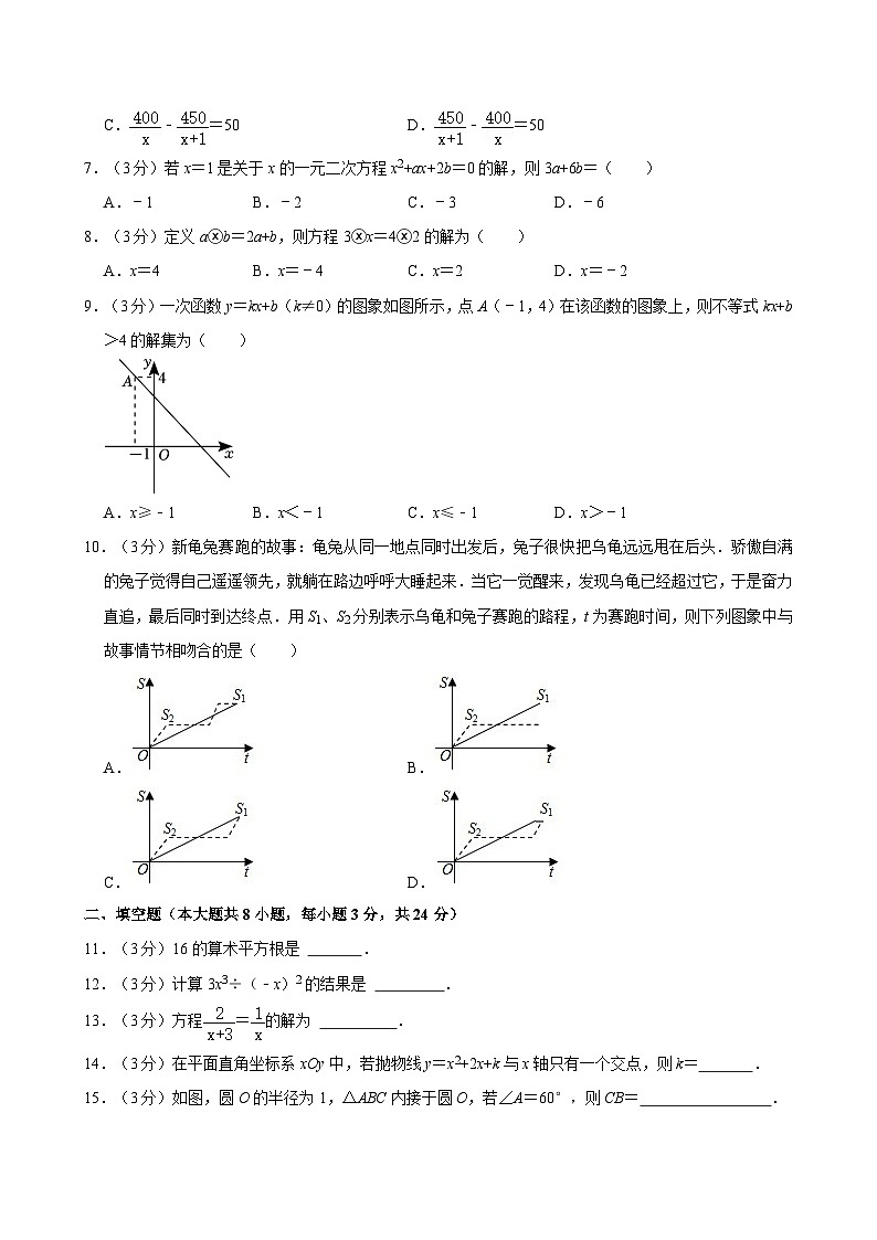 2024年甘肃省定西市岷县城郊初级中学中考数学三模试卷第2页