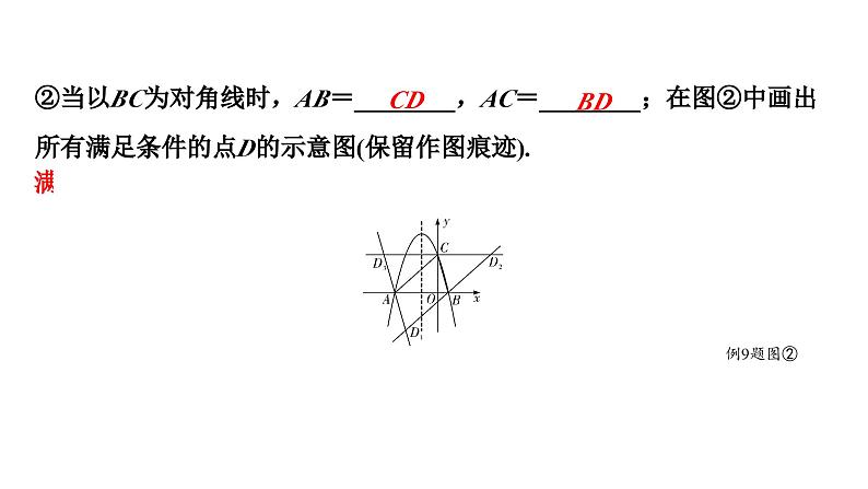 2024海南中考数学二轮重点专题研究 二次函数综合 类型六 二次函数与特殊四边形问题（课件）03