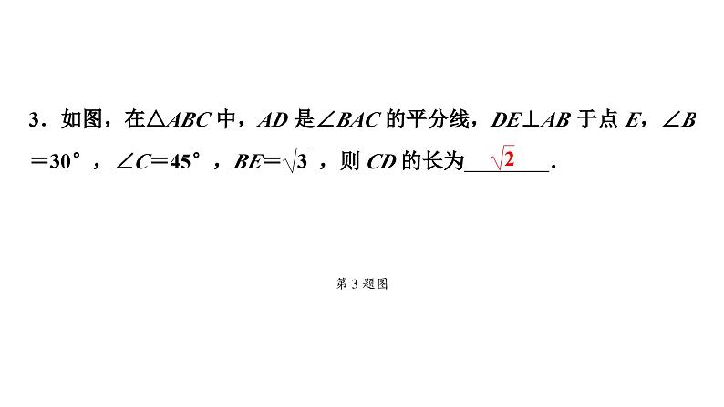 2024海南中考数学二轮重点专题研究 微专题 遇到角平分线如何添加辅助线（课件）第4页