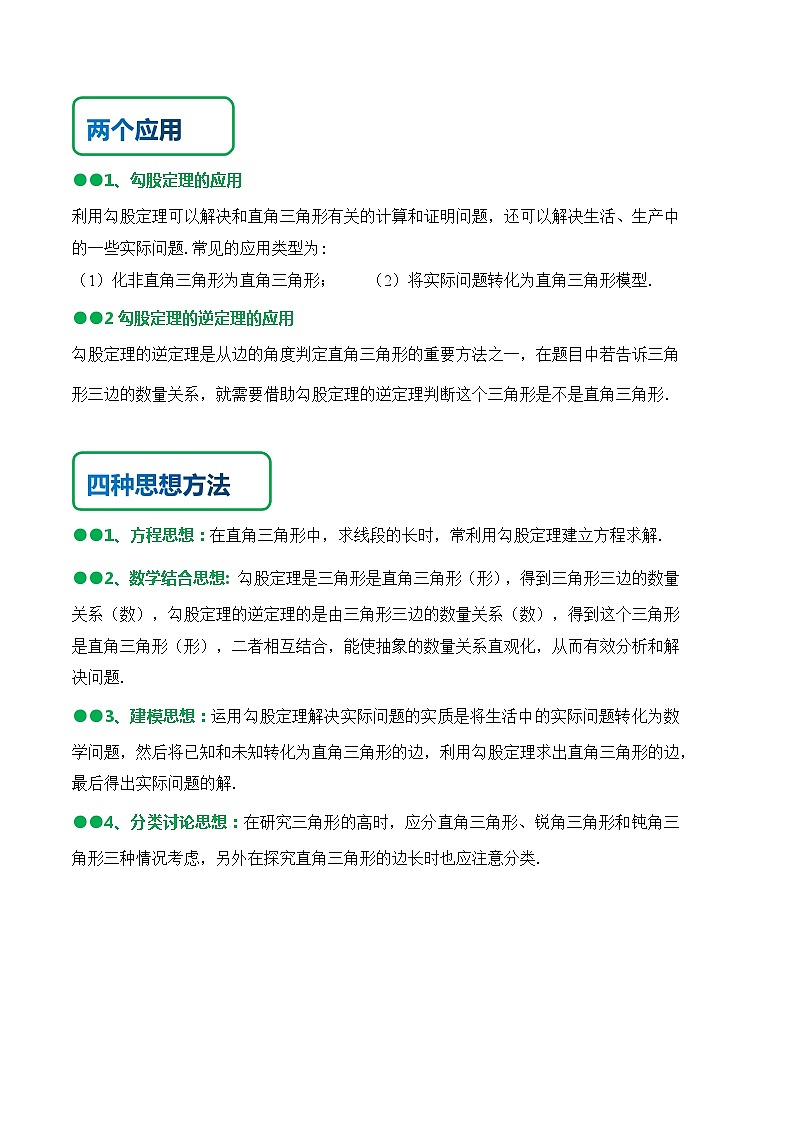 人教版八年级数学下册同步精讲精练《第十七章勾股定理》知识串讲+热考题型(原卷版+解析)第2页