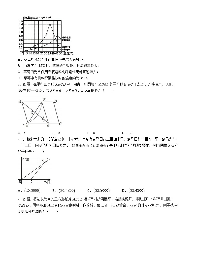 河南省南阳市镇平县2023-2024学年八年级下学期期末数学试题第2页