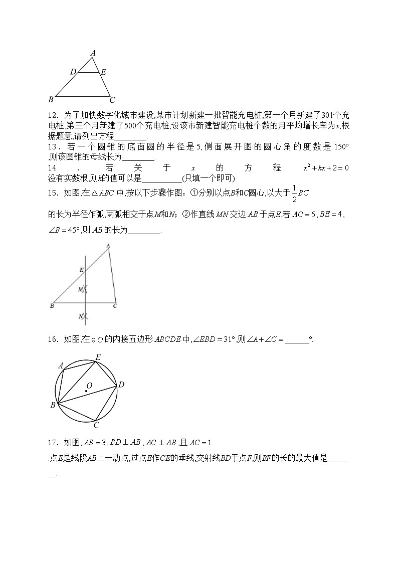 江苏省连云港市灌云县2024届九年级下学期中考二模数学试卷(含答案)03