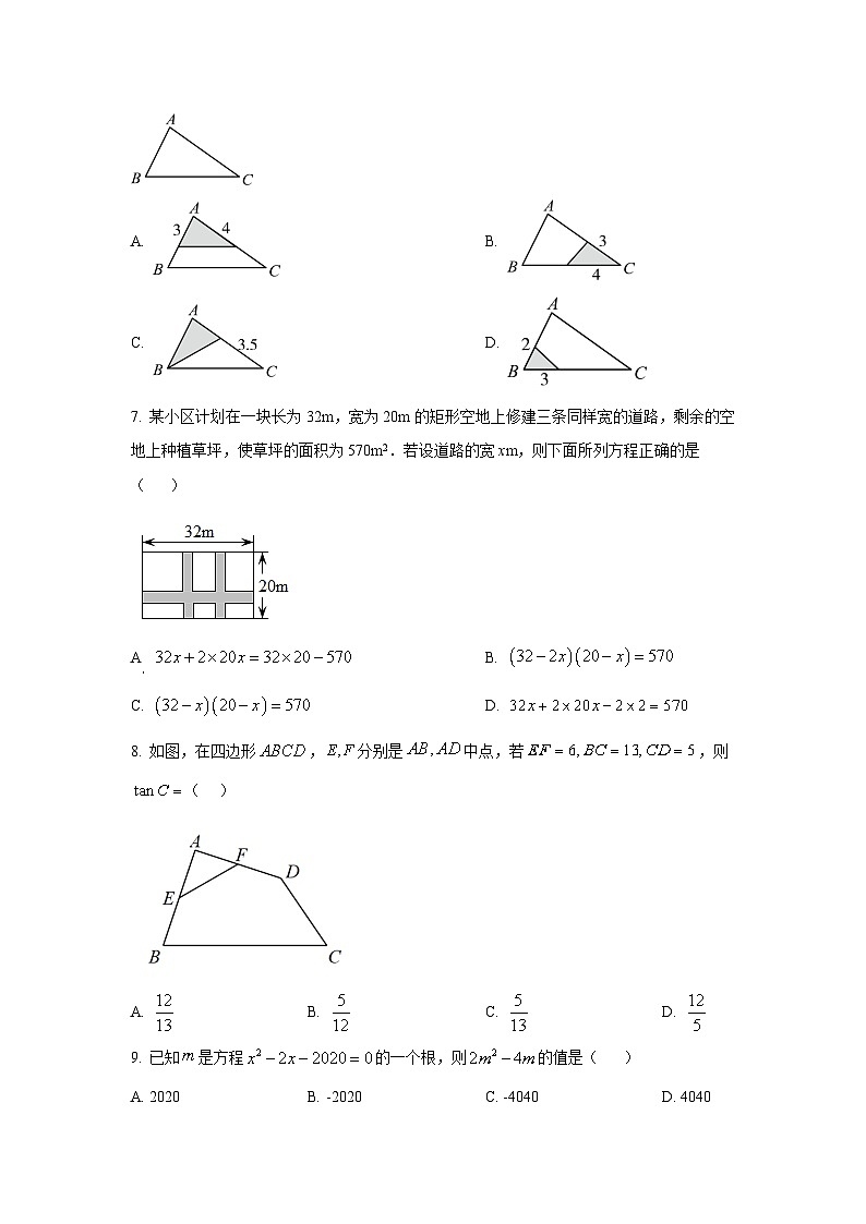 2023-2024学年石家庄55中九年级（上）数学期中考试卷02