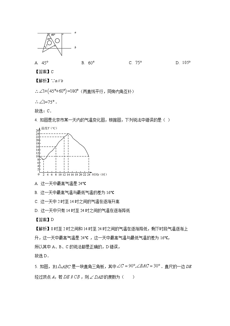[数学]辽宁省沈阳市铁西区2023-2024学年七年级下学期期中试题(解析版)02