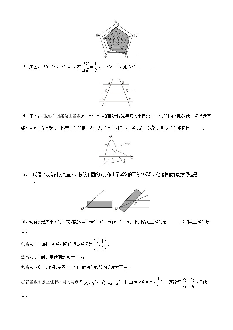 福建省福州延安中学2023-2024学年八年级下学期期末数学试题第3页